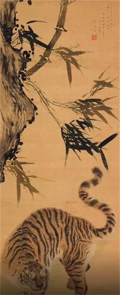 还有"豹庵画松"的字样,据说是与他的老师姜世晃(1713-1791)的合力之作