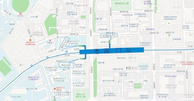 深圳地铁9号线粤海门站出入口位置在哪