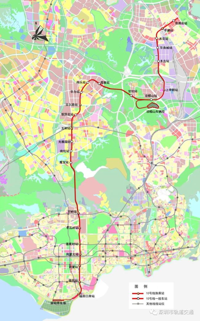 深圳地铁10号线光雅园站在哪里出入口有几个