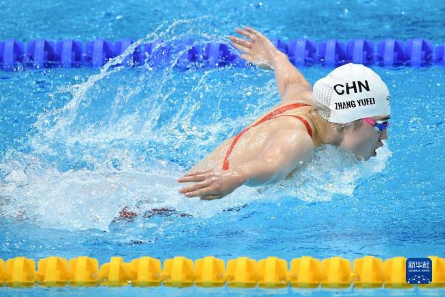 新闻 新华社记者薛宇舸摄当日,第十四届全运会游泳项目女子200米蝶泳