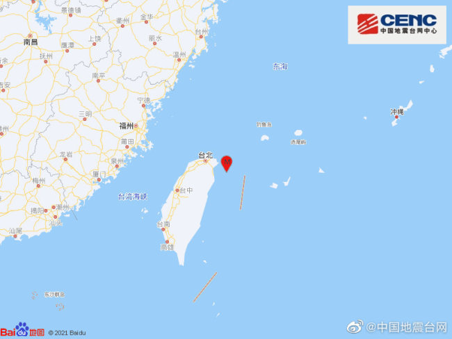 台湾宜兰县海域发生47级地震