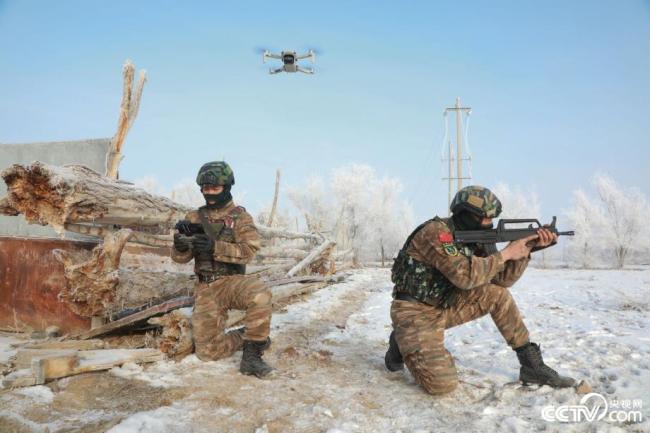 武警新疆总队实战化反恐战斗演练