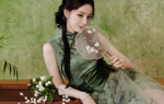 迪丽热巴穿旗袍裙极具国风雅韵！宛如花仙芳香四溢