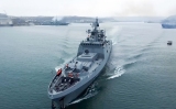 俄罗斯海军在黑海海域举行军演