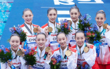 中国花游队夺世锦赛集体自由自选金牌