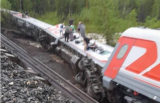 俄罗斯一列车9节车厢脱轨 已致约70人受伤