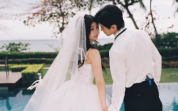 虞书欣何与晒婚纱照cp感拉满 亲昵贴贴画面养眼
