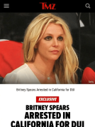 曝布兰妮涉嫌酒后驾驶 当晚在加利福尼亚被捕