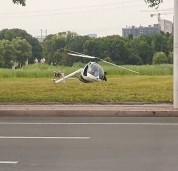 江苏一直升机突发意外 尾部断裂原地打转 两人无生命危险