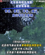 注意防范！北京今年汛期首个暴雨橙色预警