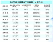 中际旭创拿下公募头号重仓股 科技赛道主导榜单