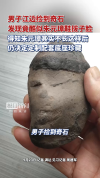 男子称捡到酷似朱元璋鞋拔子脸奇石 定制底座展示缘分