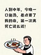 喝隔夜鱼汤差点窒息 惊险经历提醒注意