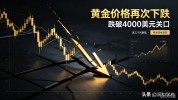 黄金价格再次下跌，跌破4000美元关口