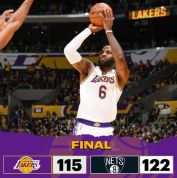 詹姆斯年终大战得分超科比成历史第一