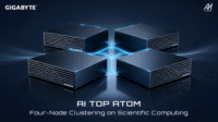 技嘉展示 AI TOP ATOM 四机串联集群，以科学运算验证地端 AI 扩展能力