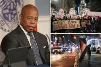 纽约市长：挺巴抗议有外部煽动者，警方应对陷困境