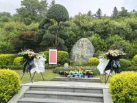 袁爺爺?shù)哪沟厍皵[滿了鮮花 深切緬懷袁隆平院士