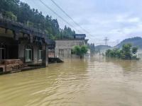 暴雨致重庆20多个区县受灾 多地河流超警戒水位