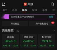 美股三大指數(shù)齊跌 納指跌逾千點(diǎn) 科技股領(lǐng)跌市場(chǎng)
