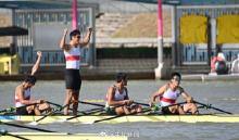 十五运开幕后首金 江苏队四人双桨夺冠