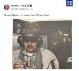 特朗普发布马杜罗在美国军舰上照片 美军行动震动委内瑞拉