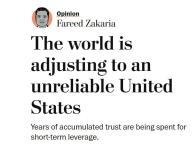 美媒：美正退回到保护主义和民族主义 全球加速与美脱钩