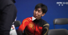 孙龙从倒数第2位冲到银牌 眼泪马上就要下来