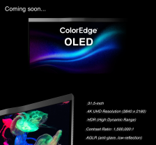 EIZO 艺卓预告首款 OLED 面板 ColorEdge 显示器，为内容创作改善 ABL 机制