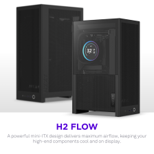 NZXT 恩杰推出立式 ITX 机箱 H2 Flow：背对背布局，支持 280 冷排