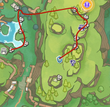 洛克王国世界风息山口全花朵采集路线