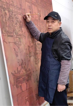 泥皮画非遗传承人杨淑云