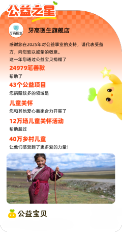 守护儿童口腔健康，牙高医生以医研实力践行公益初心