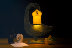 【Relics Become Icons】 Bronze Wild Goose-and-Fish lamp