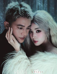 娜扎与欧豪拍摄双人大片 化身金发女郎性感吸睛
