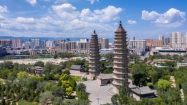 Se instala una atracción turística virtual en el antiguo centro administrativo de la ciudad china de Taiyuan