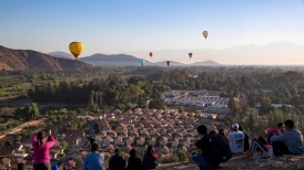 Primer festival de globos aerostáticos de Chile