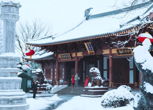 东林祖庭壬寅新年第一场瑞雪
