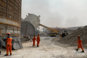 山西晋中一建材公司发生坍塌事故7人被困 已救出5人