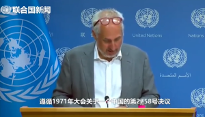 现场：联合国重申遵循一个中国政策
