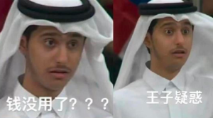 卡塔尔表情包王子用中文感谢网友 学说中文有多可爱