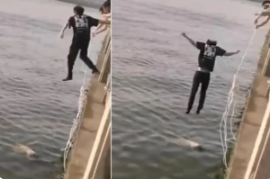 橘子洲头惊险时刻！26岁小伙跳进湘江救下溺水女子