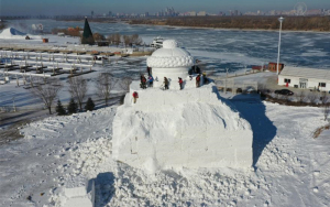 哈爾濱制作20米高雪雕