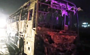 印度哈里亚纳邦一巴士起火 已致8人死亡
