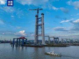 獅子洋通道建設(shè)進(jìn)度更新 獅子洋大橋高度突破200米