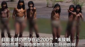亚马逊原始部落近距离视频首次公开 揭开神秘面纱