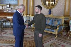 英国王在白金汉宫会见泽连斯基 这是泽连斯基在俄乌冲突爆发以来的第二次外访