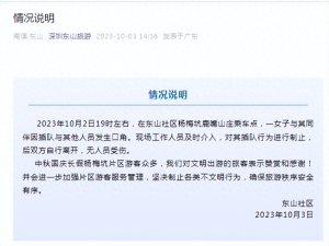 深圳东山社区通报“女子插队被拦举石头砸人”：工作人员及时介入 无人受伤