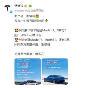 特斯拉第一季度中国市场份额下滑、利润腰斩，宣布“0首付”并将推出平价车型！