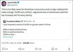 外媒：拜登对华打响“绿色贸易战”，美国消费者遭殃
